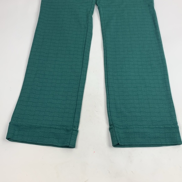 Betabrand Straight leg dress pants Green XS Zip button 4 pocket Cuff hem Stretch - Picture 5 of 13
